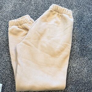 Women's Cream Jogger Pants